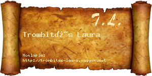 Trombitás Laura névjegykártya
