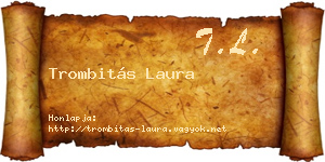 Trombitás Laura névjegykártya