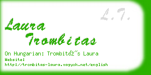 laura trombitas business card